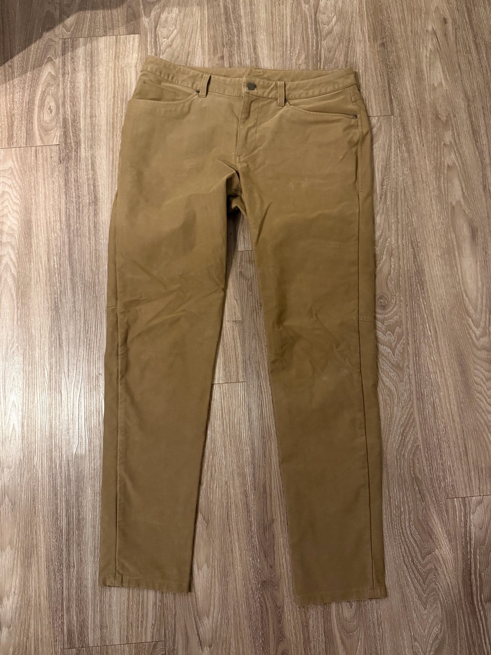 Lululemon ABC Slim Fit 5 Pocket Pant Utilitech Mens Size 34x32 Artifact Brown